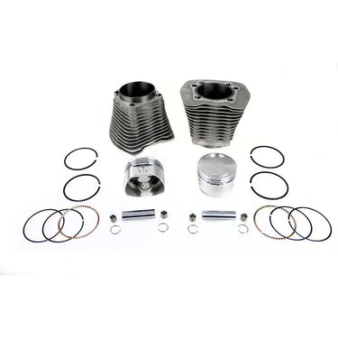 V-Twin MFG 88 inch Evolution Big Bore Cylinder Kit Silver - Engine Components